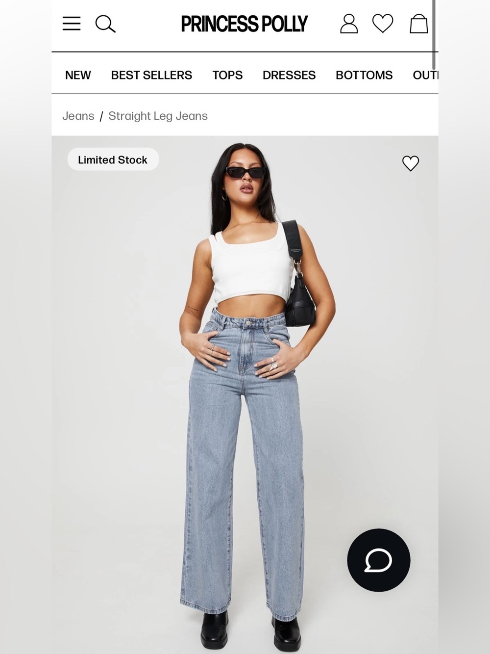 90’s Y2K Princess Polly Light Blue Denim Jeans